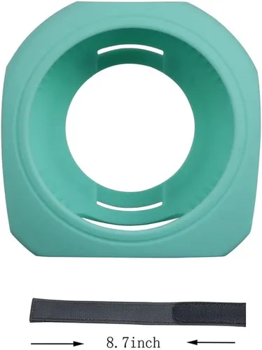 Miniatura 4 de Hermitshell Estuche de silicona de transporte de repuesto para altavoz Bluetooth inalámbrico JBL Clip 3 portátil impermeable (Azul verdoso)