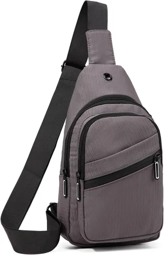 EVANCARY - Mochila pequeña tipo bandolera para mujeres y hombres, mochila de pecho tipo bandolera para viajes, senderismo y actividades al aire