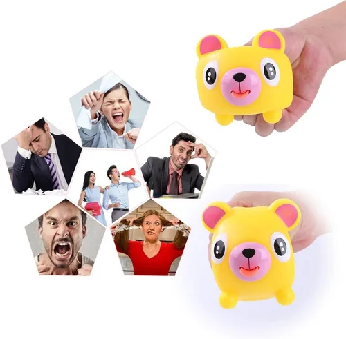 Miniatura 4 de Juguete para apretar para niños, juguetes de descompresión para adultos, juguete de liberación de estrés para adultos, muñeca vocal con tigres