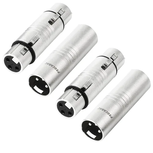 Miniatura 11 de Paquete de 2 adaptadores XLR hembra a XLR hembra, XLR de 3 pines hembra a XLR 3 pines hembra cambiador de género para micrófonos mezcladores