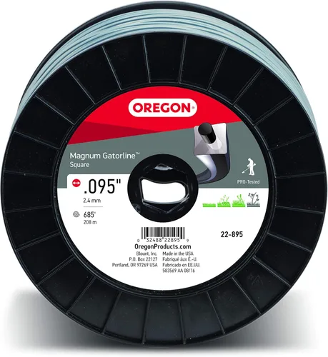 Miniatura 2 de Oregon 22-895 Magnum Gatorline Línea cuadrada para recortadora de 0.095 pulgadas por 685 pies, 3 libras, Gray and Buyers Products LT40 Weed Wacker