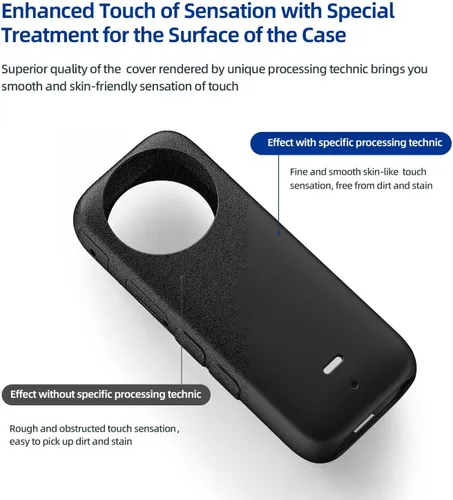 Miniatura 6 de Funda protectora para cámara de acción panorámica Insta360 X3, cubierta completa de silicona, color negro