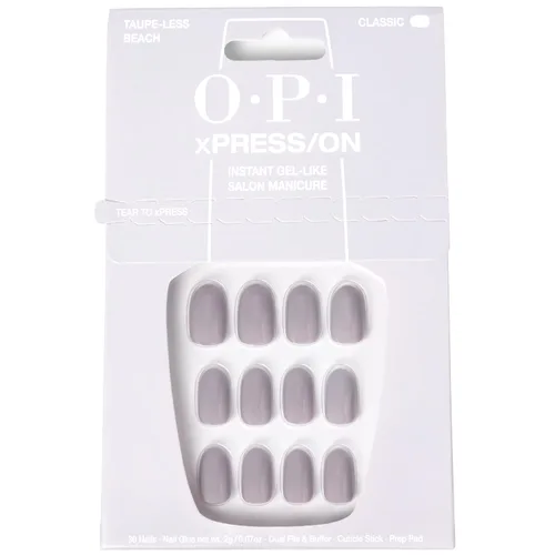 Miniatura 17 de OPI xPRESS/ON Press on Nails Short Round Classic, Long Almond & Coffin Shape Press-On Professional Nail Art Kit Zapatilla de cristal Velvet White