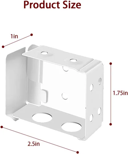 Miniatura 2 de 2 soportes para persianas, soporte de montaje en caja para persianas pequeñas de 2.5 pulgadas, soporte de montaje para persianas de perfil bajo
