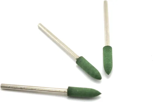 Miniatura 2 de TMAX 20 piezas de 0.157 in (5/32 pulgadas) herramienta rotativa de goma con vástago de 3/32 pulgadas para herramientas rotativas Dremel