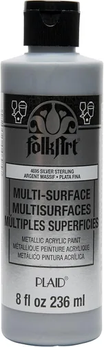 Miniatura 14 de FolkArt Pintura acrílica para manualidades multisuperficie, 8 onzas, blanco perla