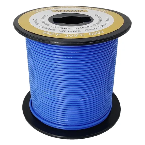 Miniatura 20 de ANAMIA - Alambre de silicona flexible de calibre 6, 6 AWG, conductor de cobre estañado de 3200 * 0.08mm, trenzado de alta temperatura para batería