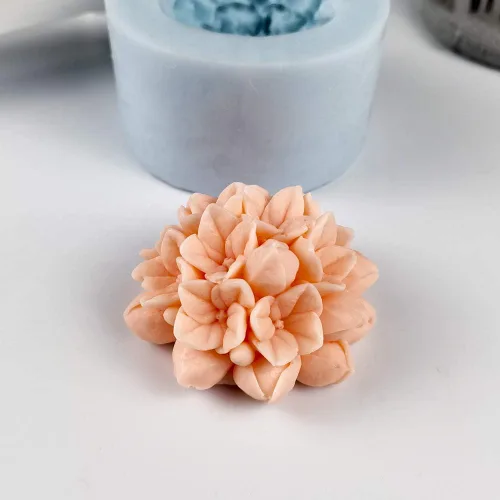 Miniatura 4 de HC0283 PRZY Molds - Moldes de silicona para hortensias para decoración de plantas, moldes de jabón para plantas, flores de Okidy, moldes para velas