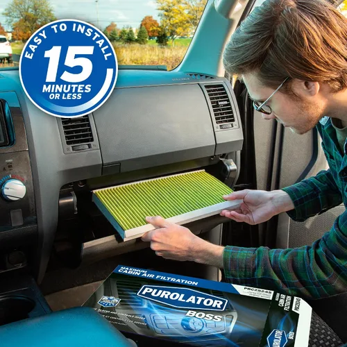 Miniatura 4 de Purolator PBC35667 PurolatorBOSS Filtro de aire de cabina automotriz con carbón activado, filtro de repuesto OEM para compartimento de pasajeros