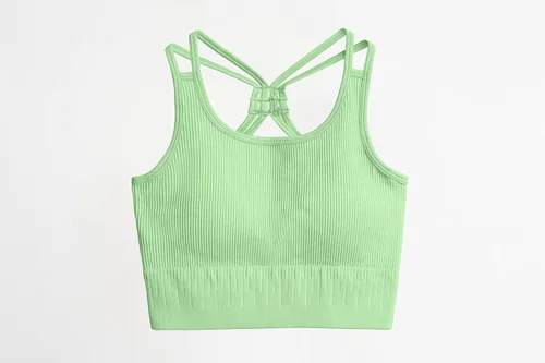 Miniatura 6 de QINSEN Conjuntos de entrenamiento sin costuras para mujer conjuntos de leggings de yoga de cintura alta acanalados de 2 piezas