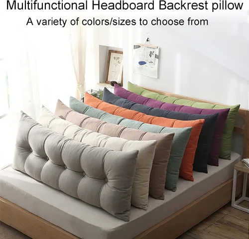 Miniatura 2 de Respaldo rectangular grande para cabecero, cojines de respaldo para cama, sofá, respaldo de cuña para respaldo, cojines lumbares, almohada