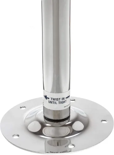 Miniatura 4 de attwood 903-008-T-S Swivl-Eze - Pilón de esquí de altura fija de acero inoxidable pulido de 29 pulgadas