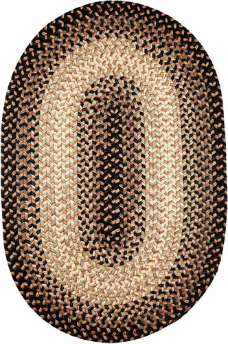 Miniatura 17 de Rhody Rug Easy Living EL33 Taupetone - Alfombra ovalada trenzada de 4 x 6 pies, decoración del hogar, tapete para piso o dormitorio, de fácil