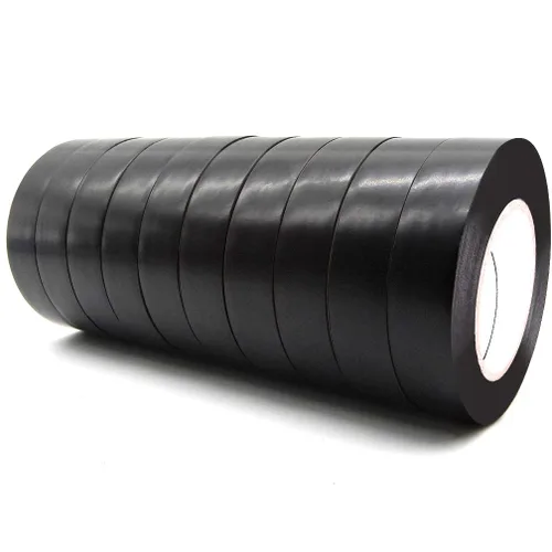Miniatura 11 de Maveek 10 rollos de cintas eléctricas de PVC, autoadhesivas, impermeables, aislantes amarillas, clasificadas hasta 600 voltios y 176 °F, 0.6 x 49.2