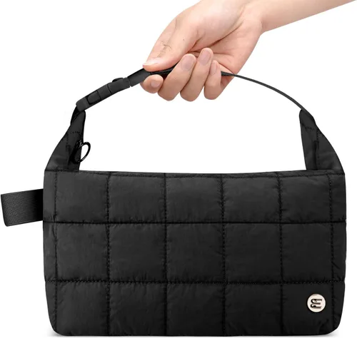 Bolsa de almuerzo Elmklare para mujeres y hombres, caja de almuerzo acolchada tipo puffer para mujeres, bolsas de almuerzo con aislamiento a prueba