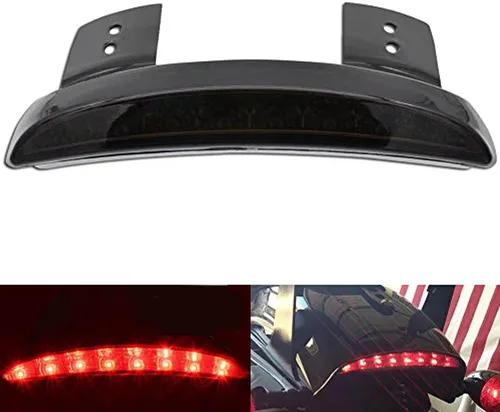 Miniatura 8 de 1 luz trasera de motocicleta con borde de guardabarros trasero cortado, luz de freno LED, luz de freno para placa de matrícula XL 883N 1200N XL1200V