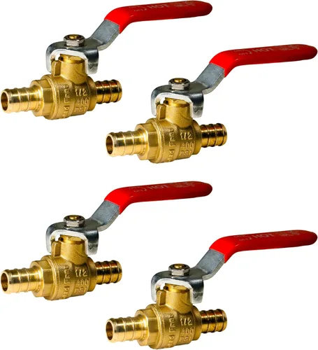 Miniatura 22 de XFITTING Válvula de bola Pex de 10 piezas de 3/4" caliente y fría, 24-2-3&4 = 10X