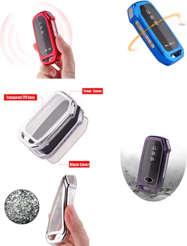 Miniatura 3 de Horande Funda protectora de TPU suave para llavero KIA EV6 K5 Sorento sin llave (morado)