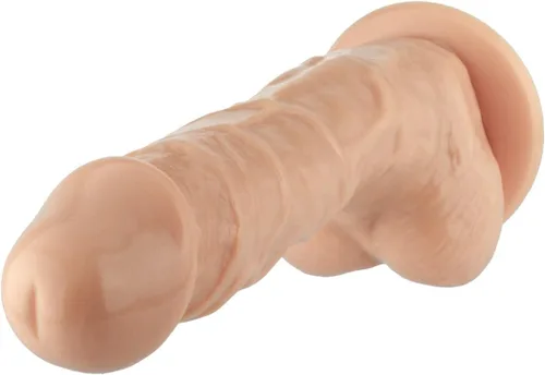 Miniatura 7 de Pene de silicona realista de 8 pulgadas con ventosa, consolador, Piel, 1, 1 Carne