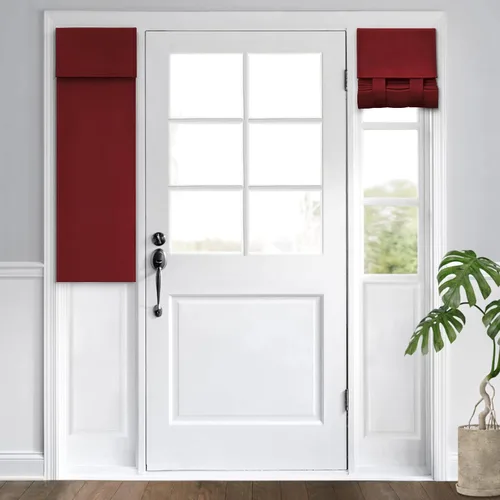 Miniatura 113 de HOMEIDEAS Cortinas Opacas para Aula para Puerta Principal, Cubierta de Ventana de Puerta de Aula, Persianas de Privacidad con Aislamiento Térmico