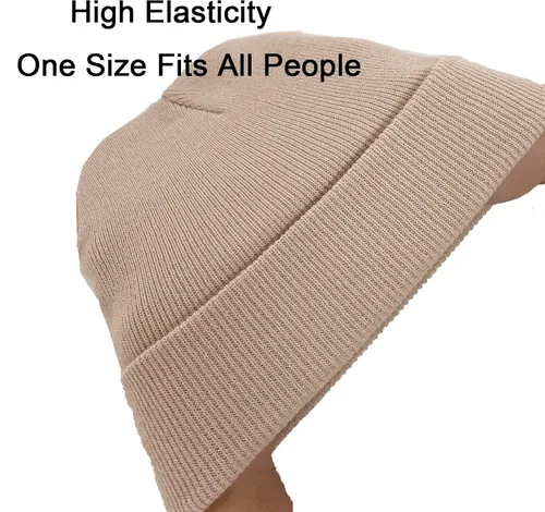 Miniatura 3 de 1 y 2 paquetes de gorros unisex para hombres y mujeres, gorros de punto de invierno