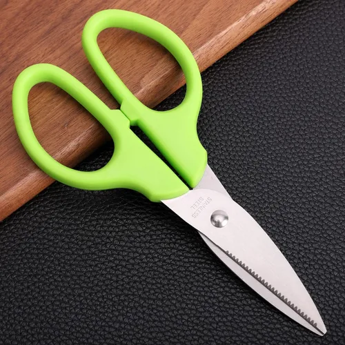 Miniatura 9 de Tijeras multiusos verdes, tijeras rectas y resistentes de 6 pulgadas para oficina, escuela, estudiante, hogar, uso general, tela de costura