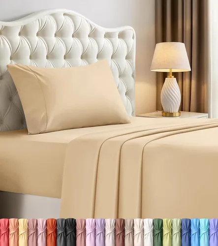 Miniatura 42 de Juego de sábanas King de Utopia Bedding – 4 piezas de sábanas para cama tamaño King, microfibra suave y transpirable, incluye 1 sábana bajera, 1
