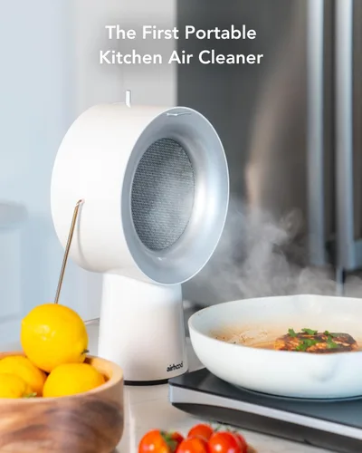 Miniatura 2 de AirHood Campana extractora con cable Extractor de cocina portátil con 2 filtros de aire de carbón activado y filtro de aceite de acero inoxidable