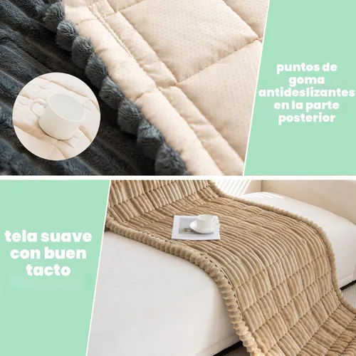 Miniatura 4 de ZQFFB Funda para Sofá de Mascotas para Perros Lavable Antideslizante Protector para Mascotas Alfombrilla para Sofás y Sillones Café