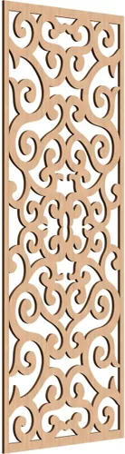 Miniatura 112 de Eveline - Paneles decorativos de pared de madera con calado, 13 3/8 pulgadas de ancho x 34 3/8 pulgadas de alto x 3/8 de alto, roble rojo rojo