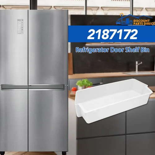 Miniatura 6 de 2187172 Compartimento de estante de puerta de repuesto para Frigidaire Whirlpool Kenmore Amana Roper Estate Reemplaza PS328468 AP3853103 WP2187172