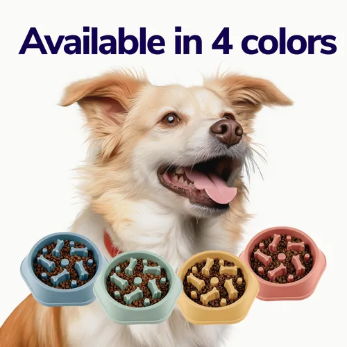 Miniatura 8 de Miracle Vet Tazones de alimentación lenta para perros que comen rápido, para perros pequeños y medianos, laberinto de rompecabezas para perros que
