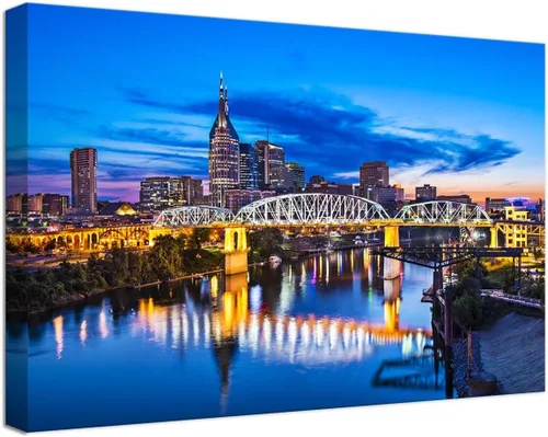 Miniatura 16 de Myrtle Beach - Arte de pared con diseño de horizonte de la ciudad de Carolina del Sur, Estados Unidos, para oficina, sala de estar, dormitorio