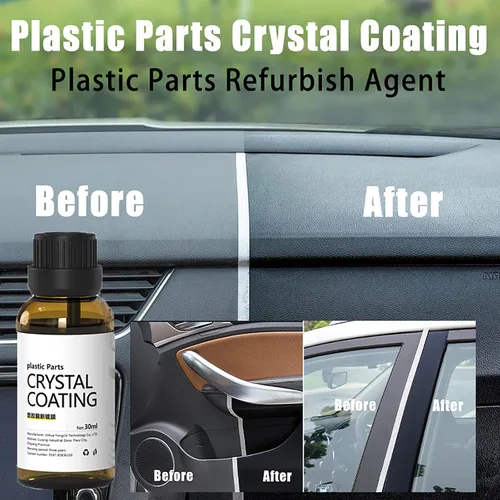 Miniatura 3 de Revestimiento de cristal para plástico del carro, revestimiento de cristal de piezas de plástico, agente de renovación de piezas de plástico para 2