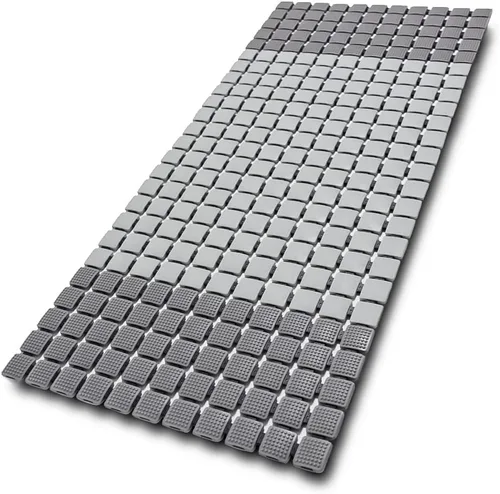 Miniatura 7 de BEMISO Tapete de ducha antideslizante con ventosas y agujeros de drenaje, tapete de baño para bañera, 33.4 x 15.7 pulgadas, tamaño grande