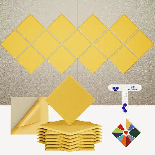 Miniatura 16 de Paneles acústicos autoadhesivos [390 lbs/yd³ de densidad ultra alta], panel de absorción de sonido de segunda generación, panel de sonido de nivel