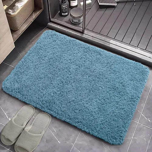 Miniatura 9 de AROGAN Tapete Largo de Baño de Lujo, 24 x 17 Pulgadas, Grueso, Suave y Absorbente, Antideslizante, Respaldo de Goma, Alfombras de Secado Rápido