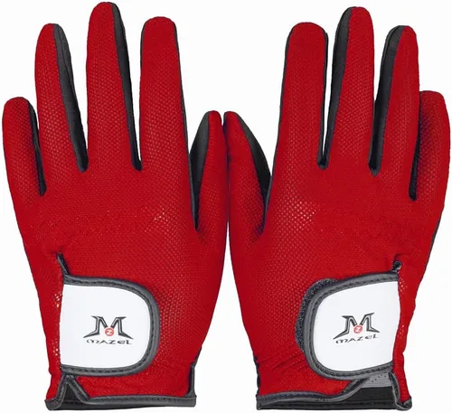 Miniatura 8 de MAZEL Guantes de golf para niños y niñas, para mano derecha e izquierda (1 par) guantes de golf transpirables de microfibra para jóvenes, blanco