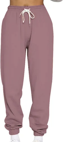 Miniatura 5 de Women Sweatpants with Pockets Thick Plush Jogger Athletic Pants Elastic Drawstring High Waisted Trousers with Pocket