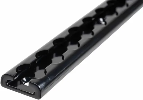 Miniatura 2 de Mytee Products Aluminio resistente de 4 pies L-Track recubierto de polvo negro (8) y perno con anillo recubierto de polvo negro (32) Sistema