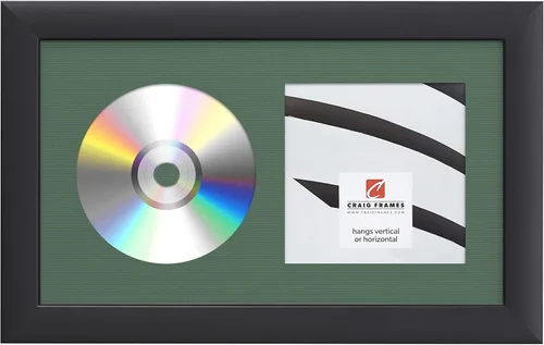 Miniatura 23 de Craig Frames paspartú para mostrar CD con marco negro de 1 pulgada