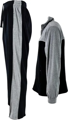Miniatura 3 de ChoiceApparel Chándal de terciopelo para hombre con bolsillos con cremallera