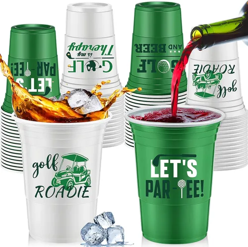 Miniatura 10 de Norme 48 tazas de decoración de fiesta de cumpleaños de telaraña, vasos desechables de plástico grueso de 16 onzas a granel para bebidas frías