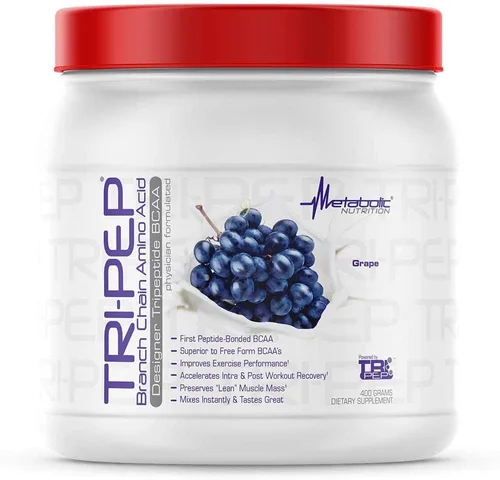 Miniatura 14 de Metabolic Nutrition TRIPEP - Aminoácido de cadena de rama de tres péptidos, polvo BCAA, suplemento pre intrapost-entrenamiento Sandía, 14.11 oz