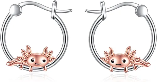 Miniatura 101 de VONALA Bonitos aretes de aro de plata de ley 925, regalos de cumpleaños para mujer
