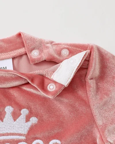 Miniatura 4 de Renotemy Conjunto de ropa para bebé recién nacida, para otoño e invierno, manga larga, pantalones, lindo conjunto de ropa para bebé niña