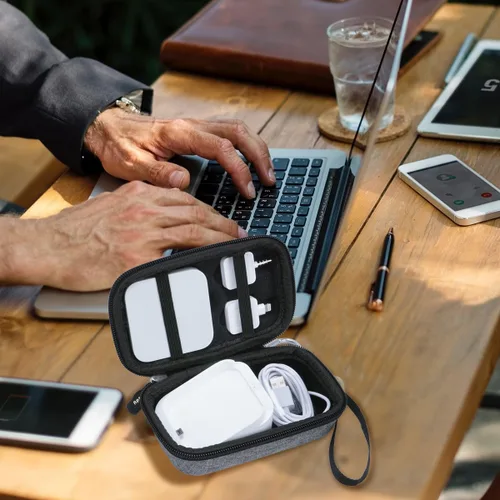 Miniatura 4 de Aproca Funda compatible con lector de base cuadrada y lector de chips cuadrado sin contacto, bolsa de almacenamiento portátil para accesorios