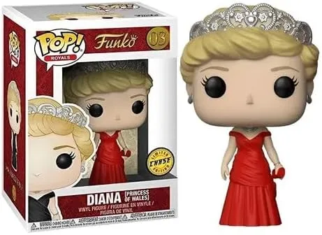 Funko Pop! Royals: The Royal Family - Diana Princess of Wales - Figura de vinilo de edición limitada con estuche protector de caja pop
