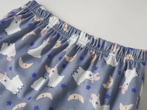 Miniatura 4 de Vopmocld Conjunto de pijama de manga corta de verano para niñas grandes, lindos patrones de gato, ropa de dormir Nighty 100% algodón
