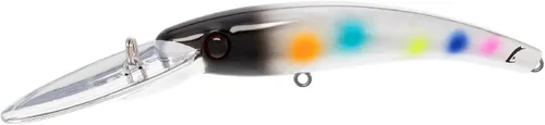 Miniatura 16 de Bill Lewis Pesca Lipless Realista Trolling Preciso Walleye Crankbait Lite con dos grandes Mustad Triple Grips BH Wonderbread en blanco